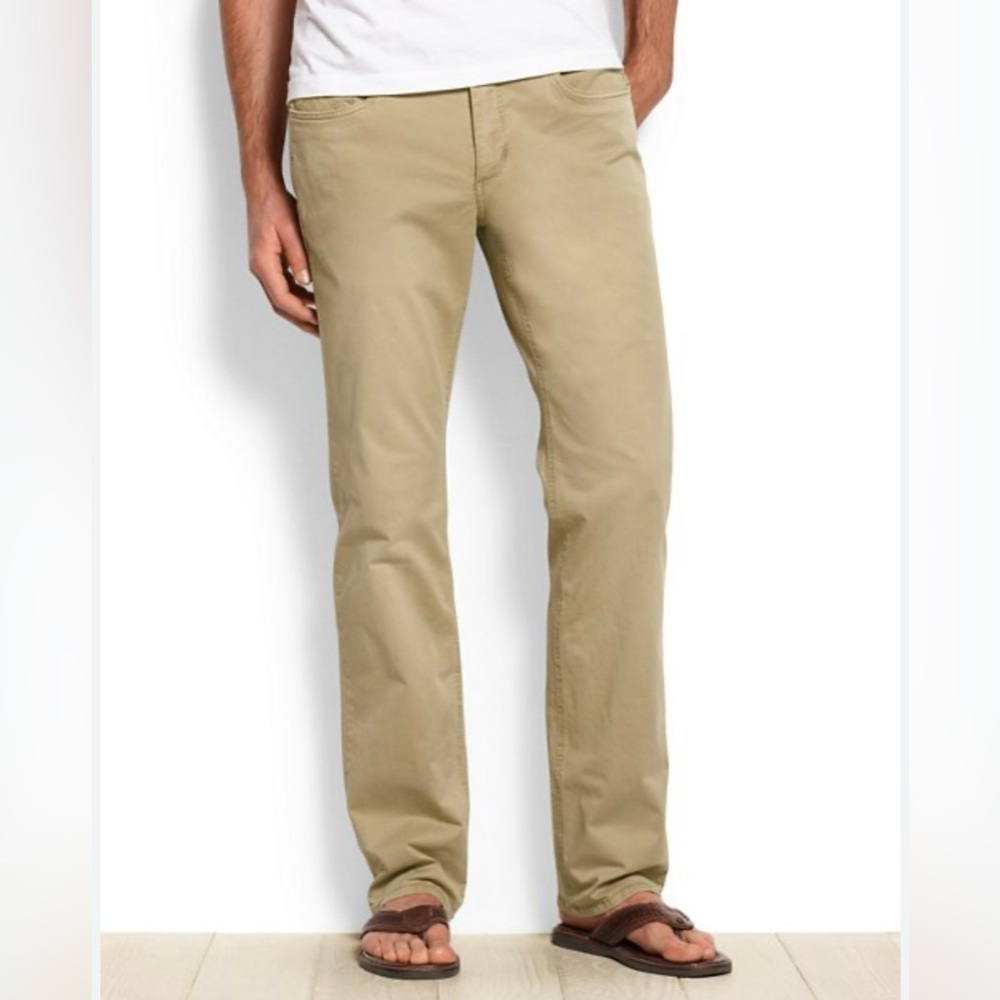 Chaps men’s‎ 38/32 twill straight fit 5pocket pants . 100% cotton New with tags